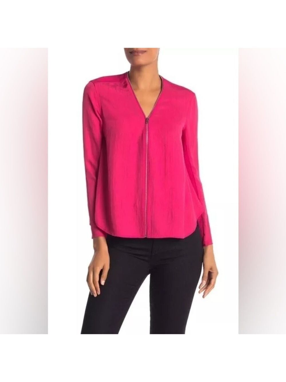 Rag & Bone Vanessa Zip Front Blouse XXS